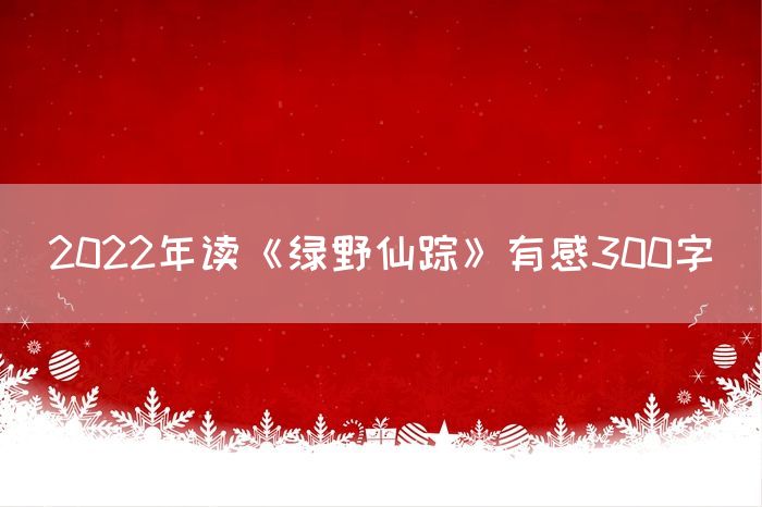 2022年读《绿野仙踪》有感300字