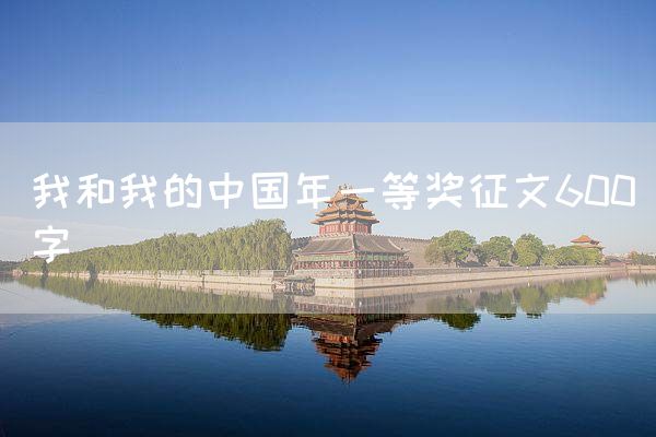 我和我的中国年一等奖征文600字
