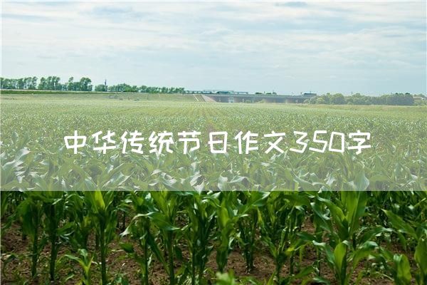 中华传统节日作文350字