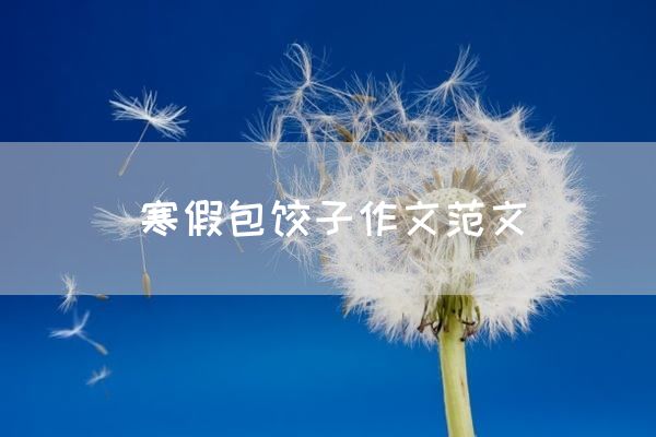 寒假包饺子作文范文