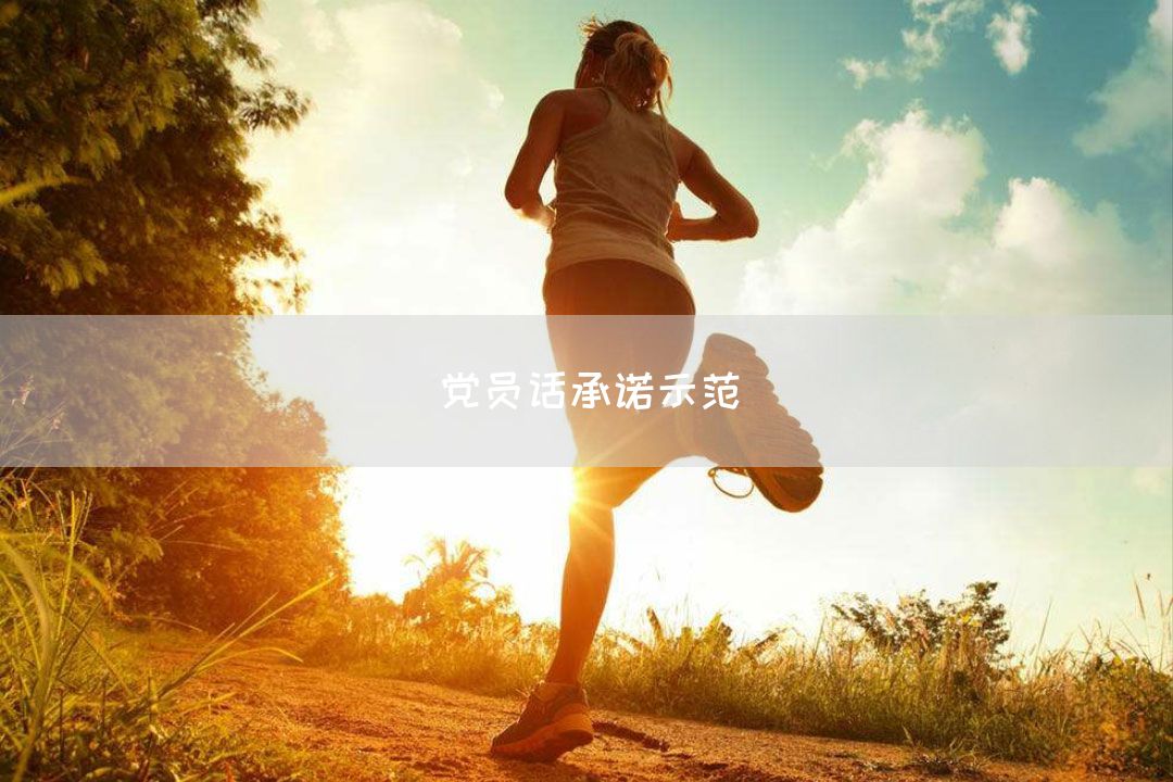 党员话承诺示范