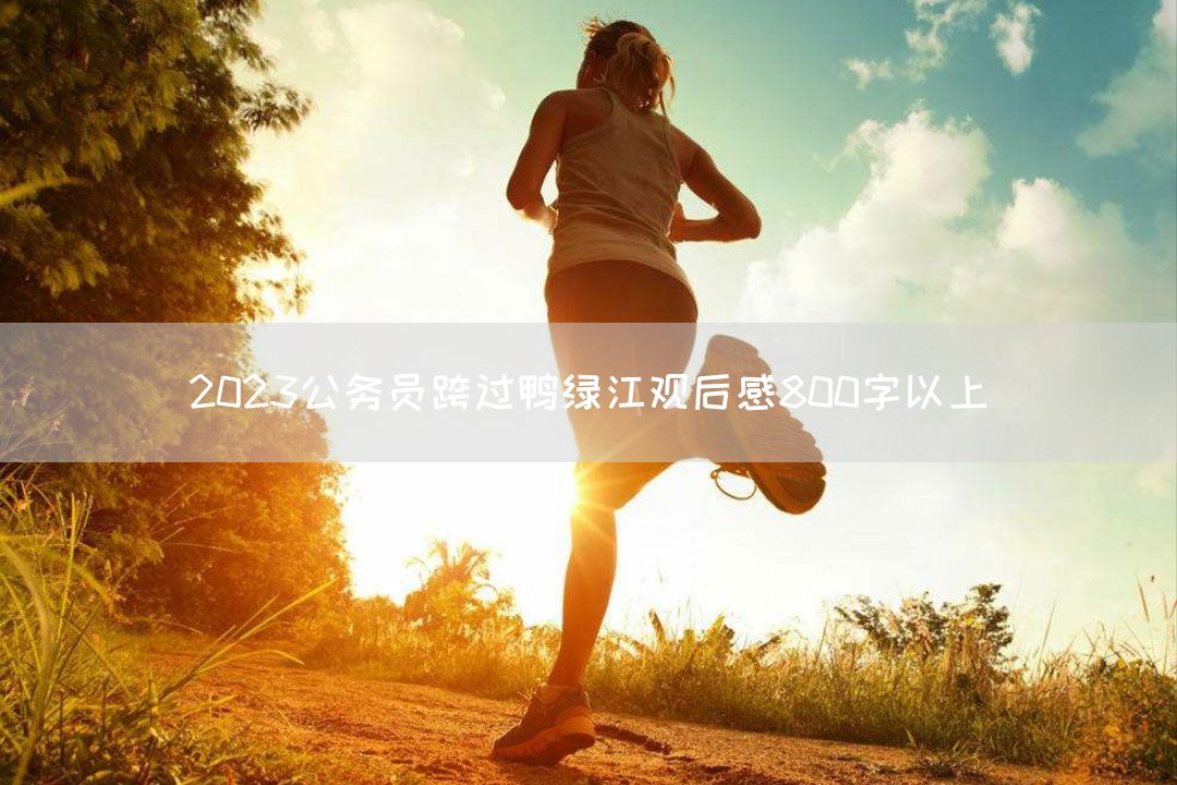 2023公务员跨过鸭绿江观后感800字以上