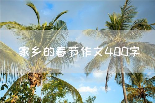 家乡的春节作文400字
