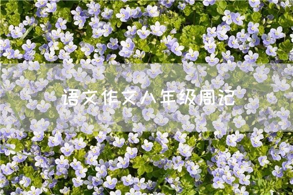 语文作文八年级周记