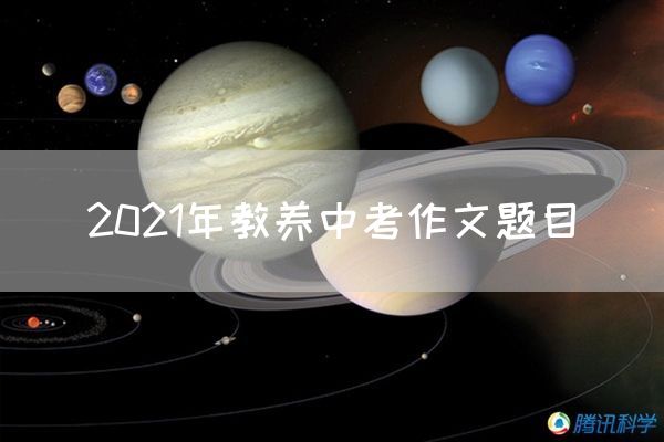 2021年教养中考作文题目