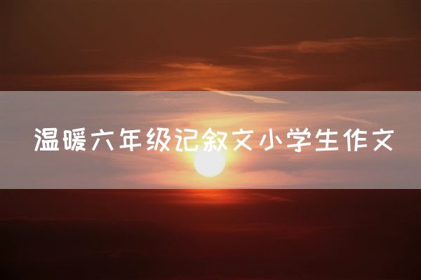温暖六年级记叙文小学生作文