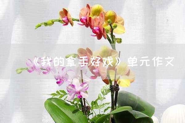 《我的拿手好戏》单元作文